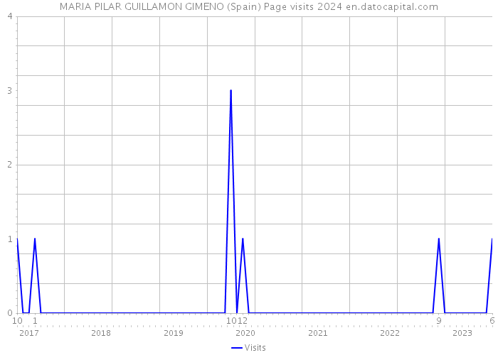 MARIA PILAR GUILLAMON GIMENO (Spain) Page visits 2024 
