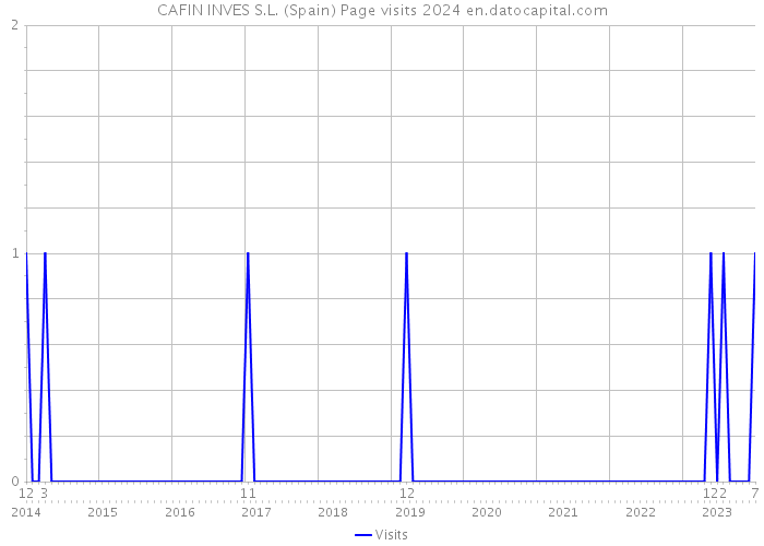 CAFIN INVES S.L. (Spain) Page visits 2024 