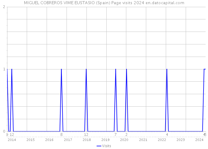 MIGUEL COBREROS VIME EUSTASIO (Spain) Page visits 2024 