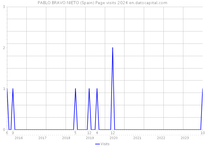 PABLO BRAVO NIETO (Spain) Page visits 2024 
