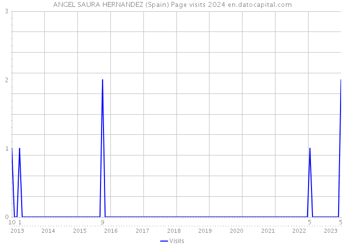 ANGEL SAURA HERNANDEZ (Spain) Page visits 2024 