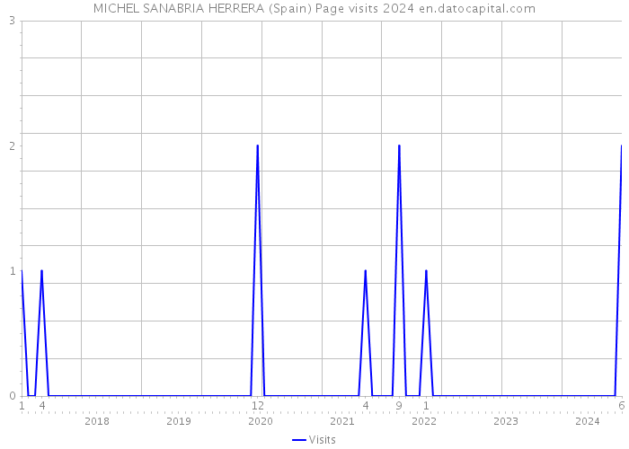 MICHEL SANABRIA HERRERA (Spain) Page visits 2024 