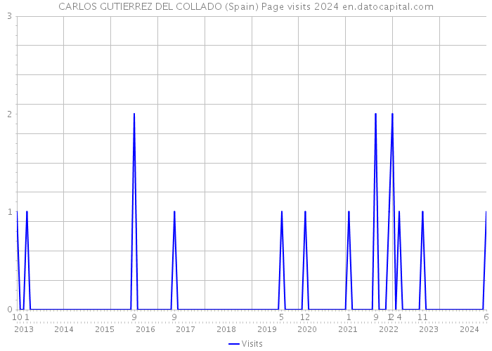 CARLOS GUTIERREZ DEL COLLADO (Spain) Page visits 2024 