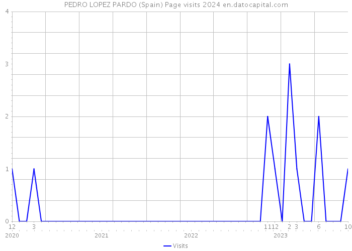 PEDRO LOPEZ PARDO (Spain) Page visits 2024 