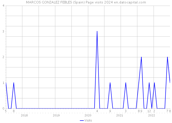 MARCOS GONZALEZ FEBLES (Spain) Page visits 2024 