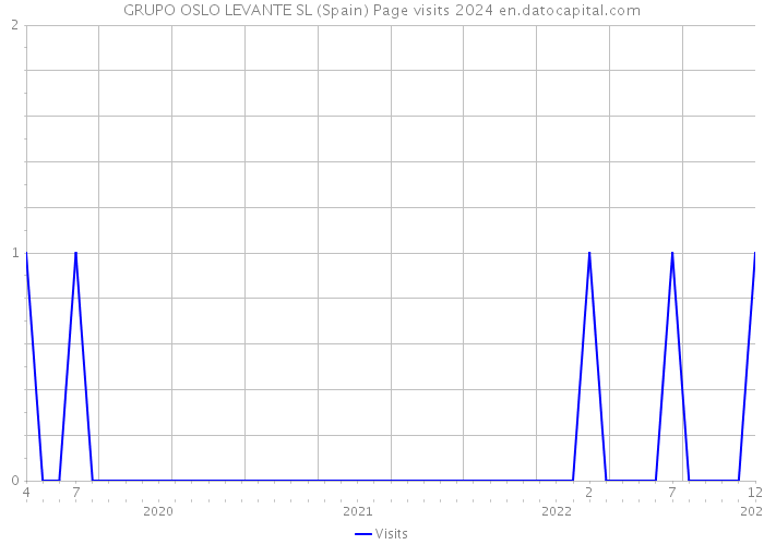 GRUPO OSLO LEVANTE SL (Spain) Page visits 2024 
