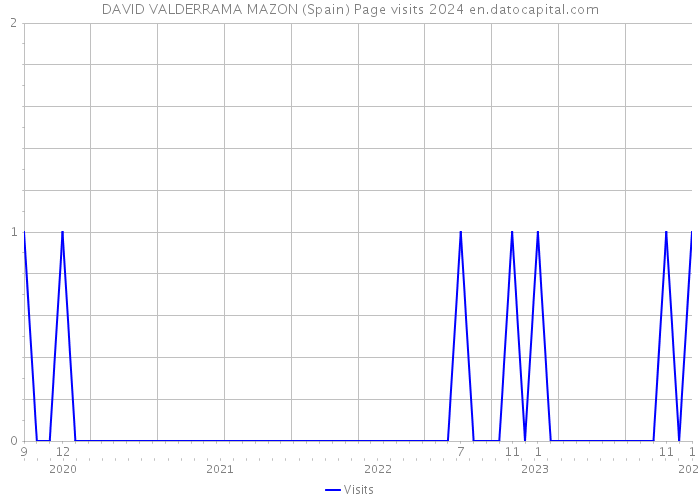 DAVID VALDERRAMA MAZON (Spain) Page visits 2024 