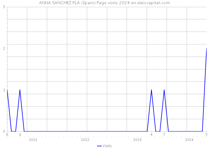 ANNA SANCHEZ PLA (Spain) Page visits 2024 