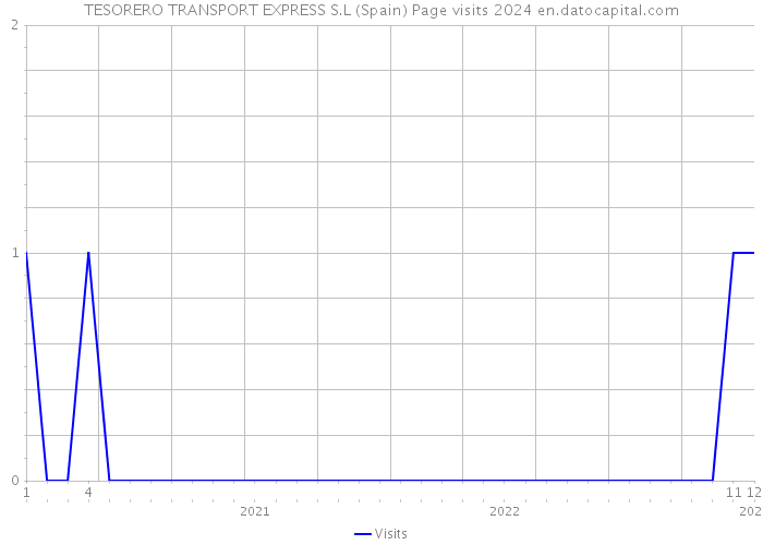 TESORERO TRANSPORT EXPRESS S.L (Spain) Page visits 2024 