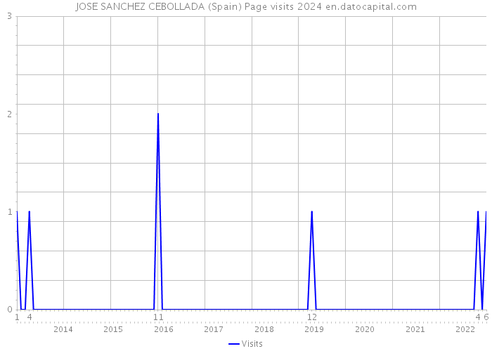 JOSE SANCHEZ CEBOLLADA (Spain) Page visits 2024 