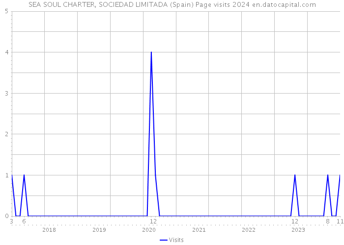 SEA SOUL CHARTER, SOCIEDAD LIMITADA (Spain) Page visits 2024 