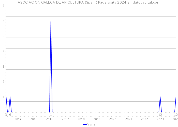 ASOCIACION GALEGA DE APICULTURA (Spain) Page visits 2024 