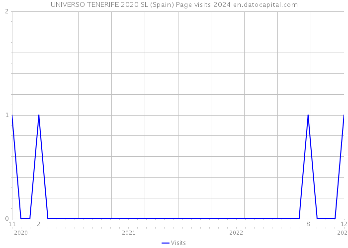 UNIVERSO TENERIFE 2020 SL (Spain) Page visits 2024 
