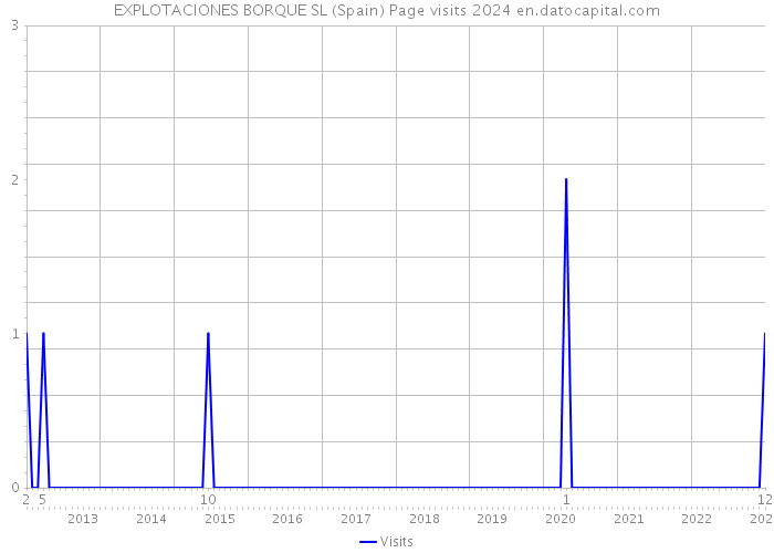 EXPLOTACIONES BORQUE SL (Spain) Page visits 2024 