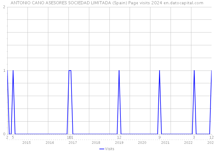 ANTONIO CANO ASESORES SOCIEDAD LIMITADA (Spain) Page visits 2024 