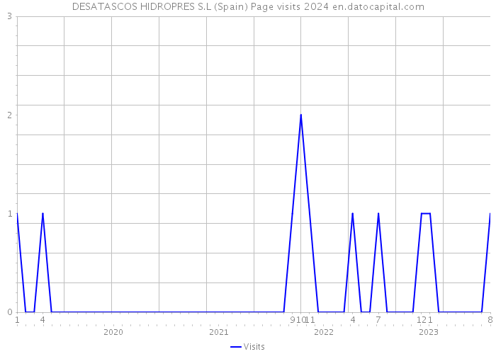 DESATASCOS HIDROPRES S.L (Spain) Page visits 2024 