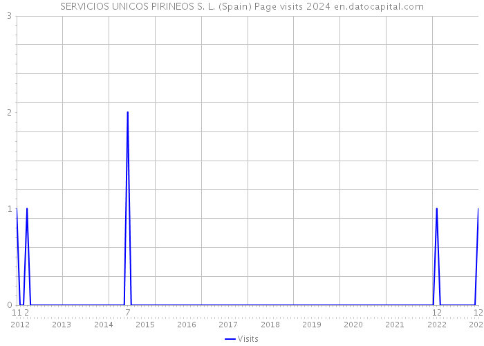 SERVICIOS UNICOS PIRINEOS S. L. (Spain) Page visits 2024 