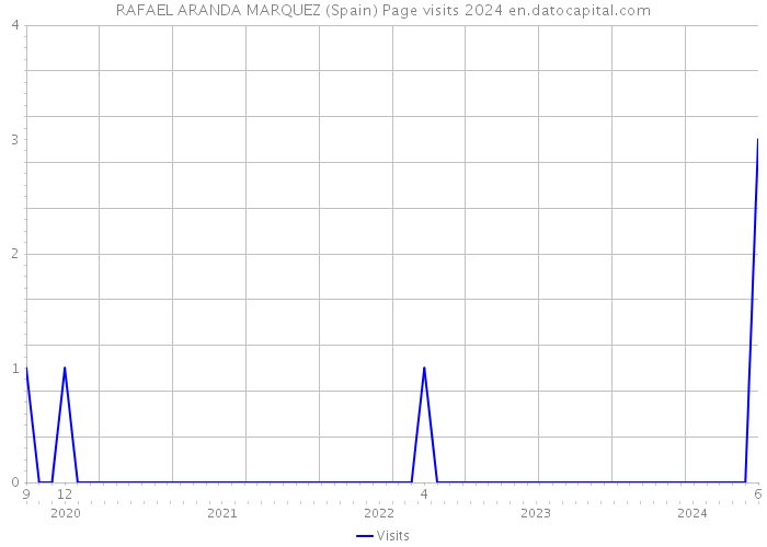 RAFAEL ARANDA MARQUEZ (Spain) Page visits 2024 