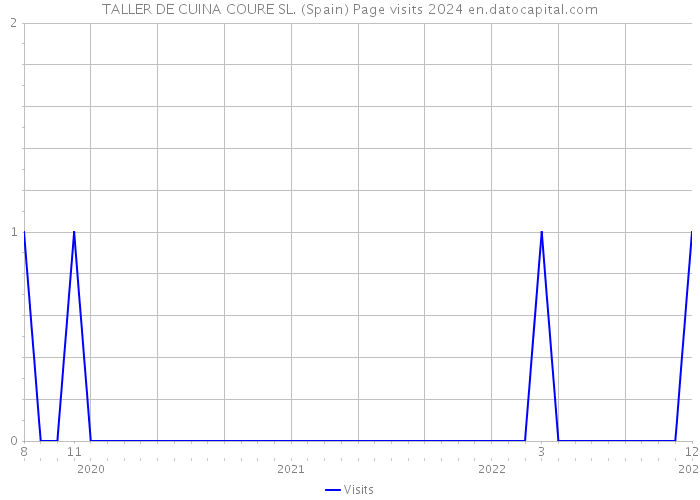 TALLER DE CUINA COURE SL. (Spain) Page visits 2024 