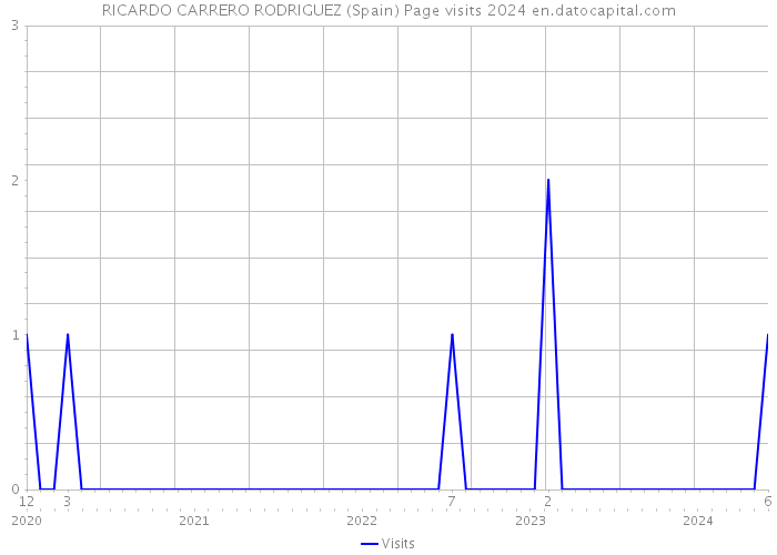 RICARDO CARRERO RODRIGUEZ (Spain) Page visits 2024 