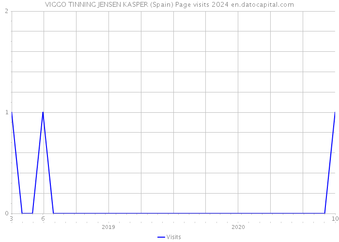 VIGGO TINNING JENSEN KASPER (Spain) Page visits 2024 