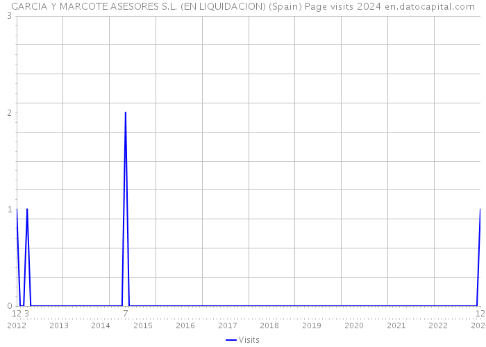 GARCIA Y MARCOTE ASESORES S.L. (EN LIQUIDACION) (Spain) Page visits 2024 