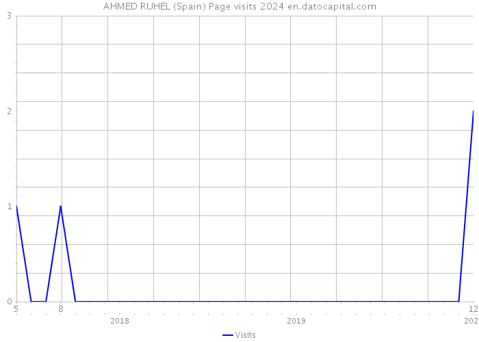 AHMED RUHEL (Spain) Page visits 2024 