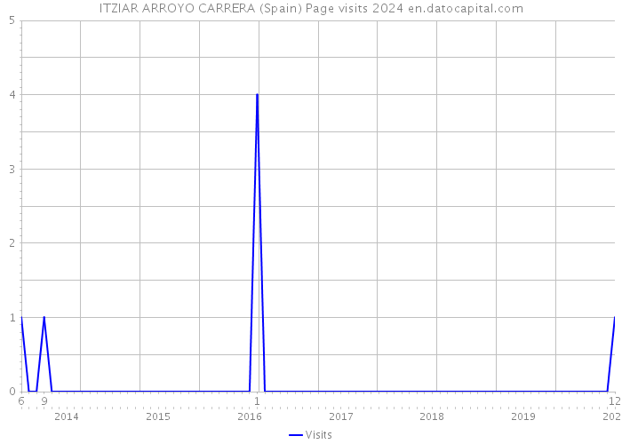 ITZIAR ARROYO CARRERA (Spain) Page visits 2024 