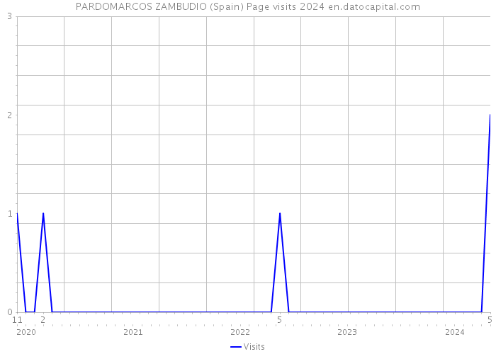 PARDOMARCOS ZAMBUDIO (Spain) Page visits 2024 