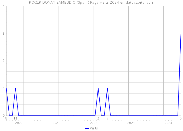 ROGER DONAY ZAMBUDIO (Spain) Page visits 2024 