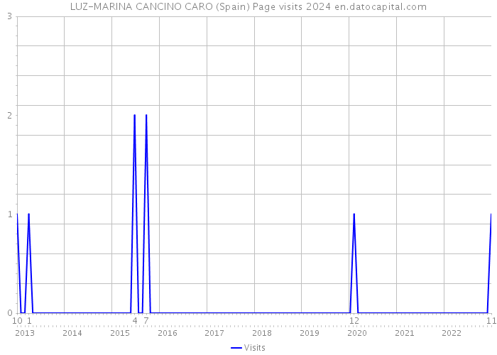 LUZ-MARINA CANCINO CARO (Spain) Page visits 2024 