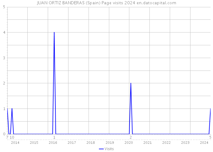 JUAN ORTIZ BANDERAS (Spain) Page visits 2024 
