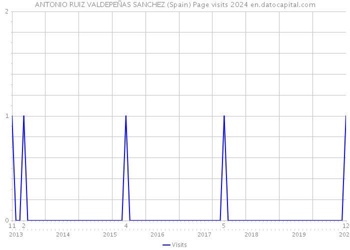 ANTONIO RUIZ VALDEPEÑAS SANCHEZ (Spain) Page visits 2024 