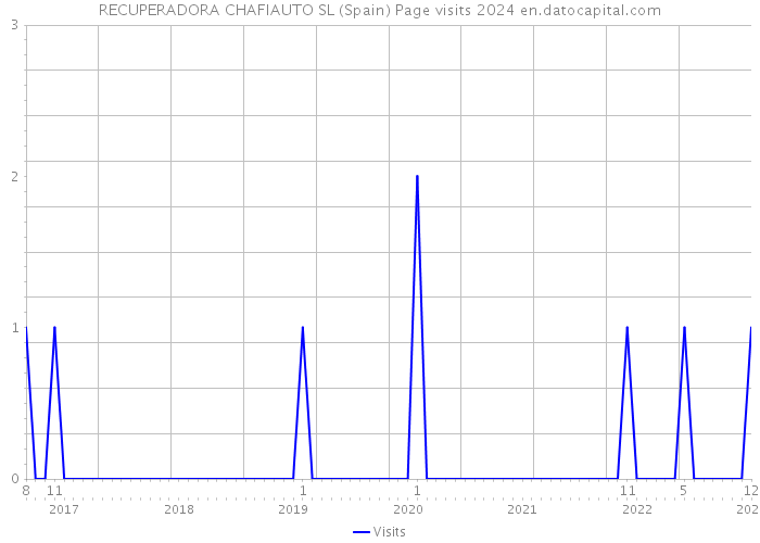 RECUPERADORA CHAFIAUTO SL (Spain) Page visits 2024 