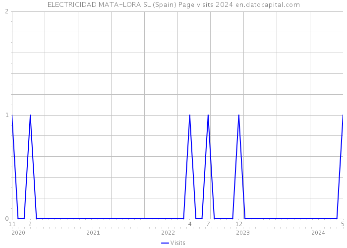 ELECTRICIDAD MATA-LORA SL (Spain) Page visits 2024 