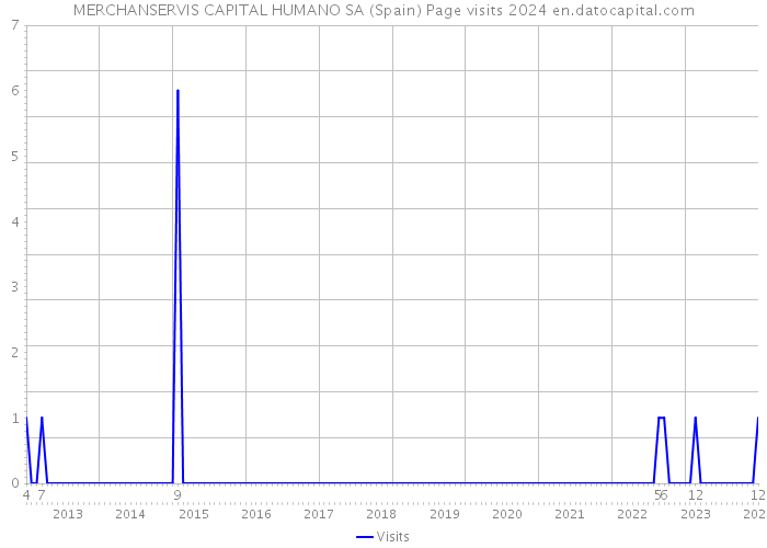 MERCHANSERVIS CAPITAL HUMANO SA (Spain) Page visits 2024 