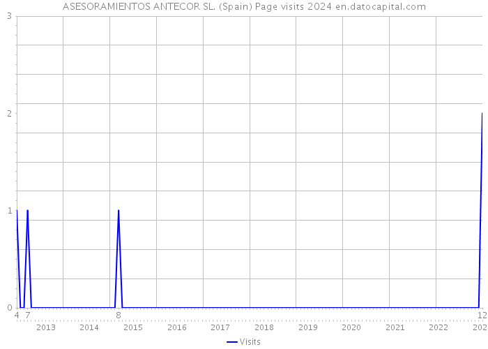 ASESORAMIENTOS ANTECOR SL. (Spain) Page visits 2024 