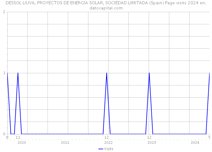 DESSOL LIUVA, PROYECTOS DE ENERGIA SOLAR, SOCIEDAD LIMITADA (Spain) Page visits 2024 