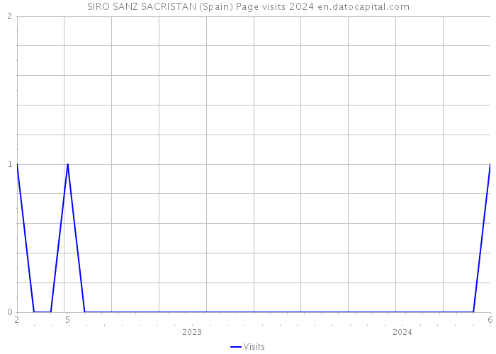 SIRO SANZ SACRISTAN (Spain) Page visits 2024 