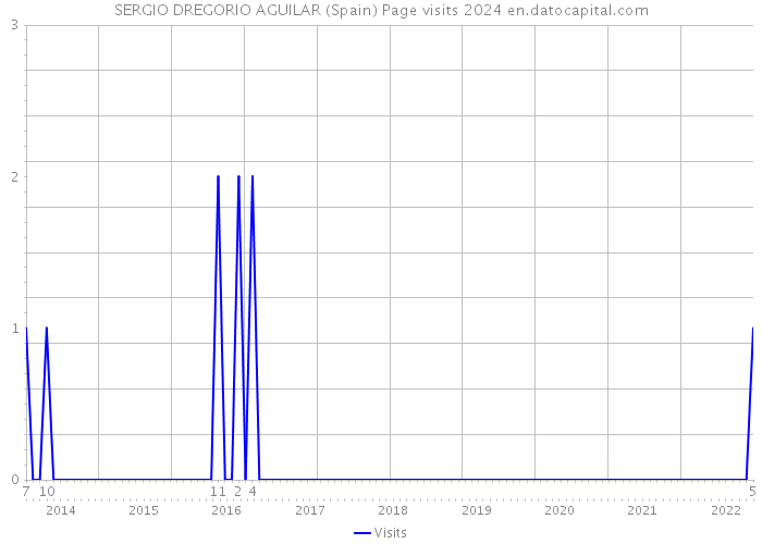 SERGIO DREGORIO AGUILAR (Spain) Page visits 2024 