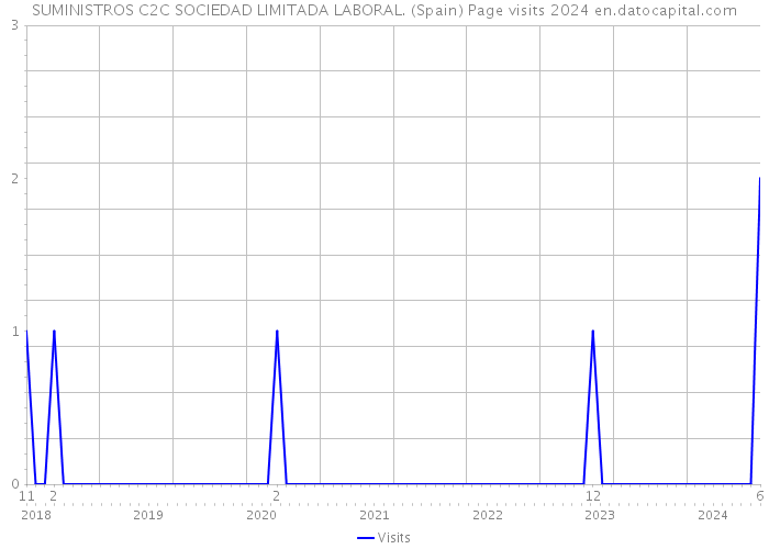 SUMINISTROS C2C SOCIEDAD LIMITADA LABORAL. (Spain) Page visits 2024 
