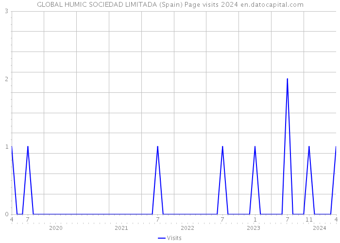 GLOBAL HUMIC SOCIEDAD LIMITADA (Spain) Page visits 2024 