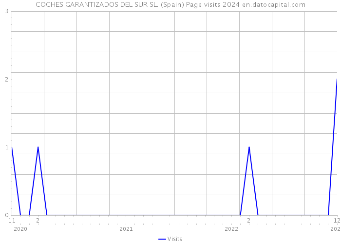 COCHES GARANTIZADOS DEL SUR SL. (Spain) Page visits 2024 