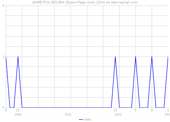 JAIME FIOL SEGURA (Spain) Page visits 2024 