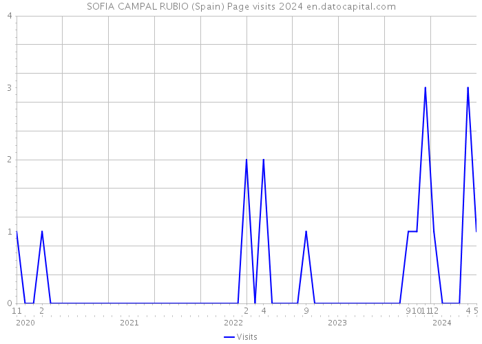 SOFIA CAMPAL RUBIO (Spain) Page visits 2024 