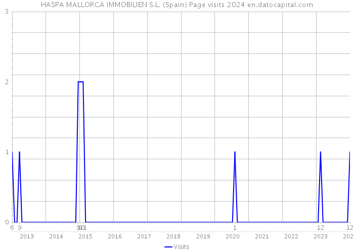 HASPA MALLORCA IMMOBILIEN S.L. (Spain) Page visits 2024 