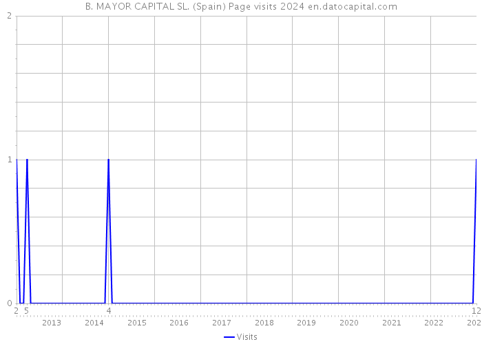 B. MAYOR CAPITAL SL. (Spain) Page visits 2024 