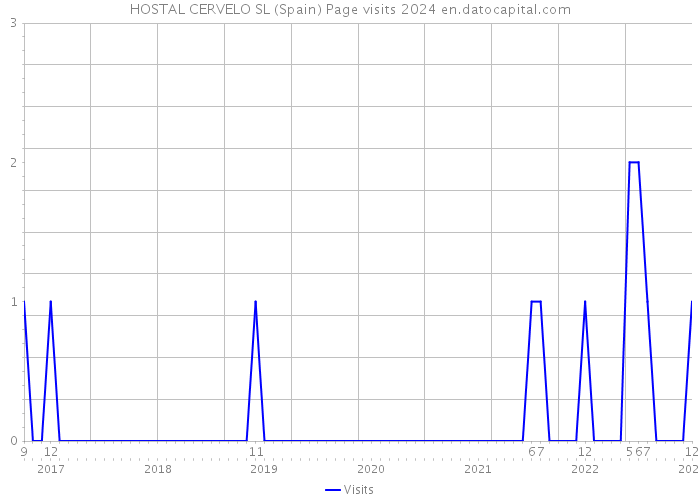 HOSTAL CERVELO SL (Spain) Page visits 2024 