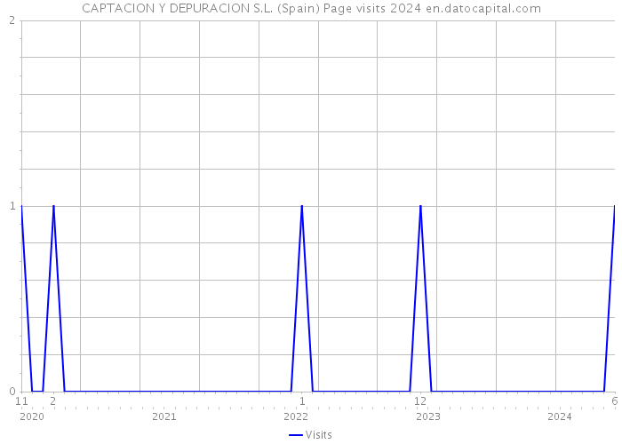 CAPTACION Y DEPURACION S.L. (Spain) Page visits 2024 