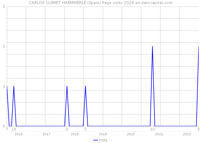 CARLOS GUIMET HAEMMERLE (Spain) Page visits 2024 